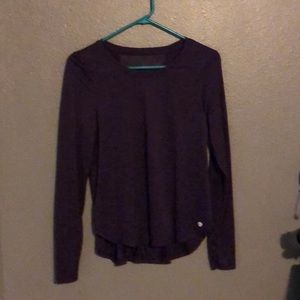 Purple workout long sleeve